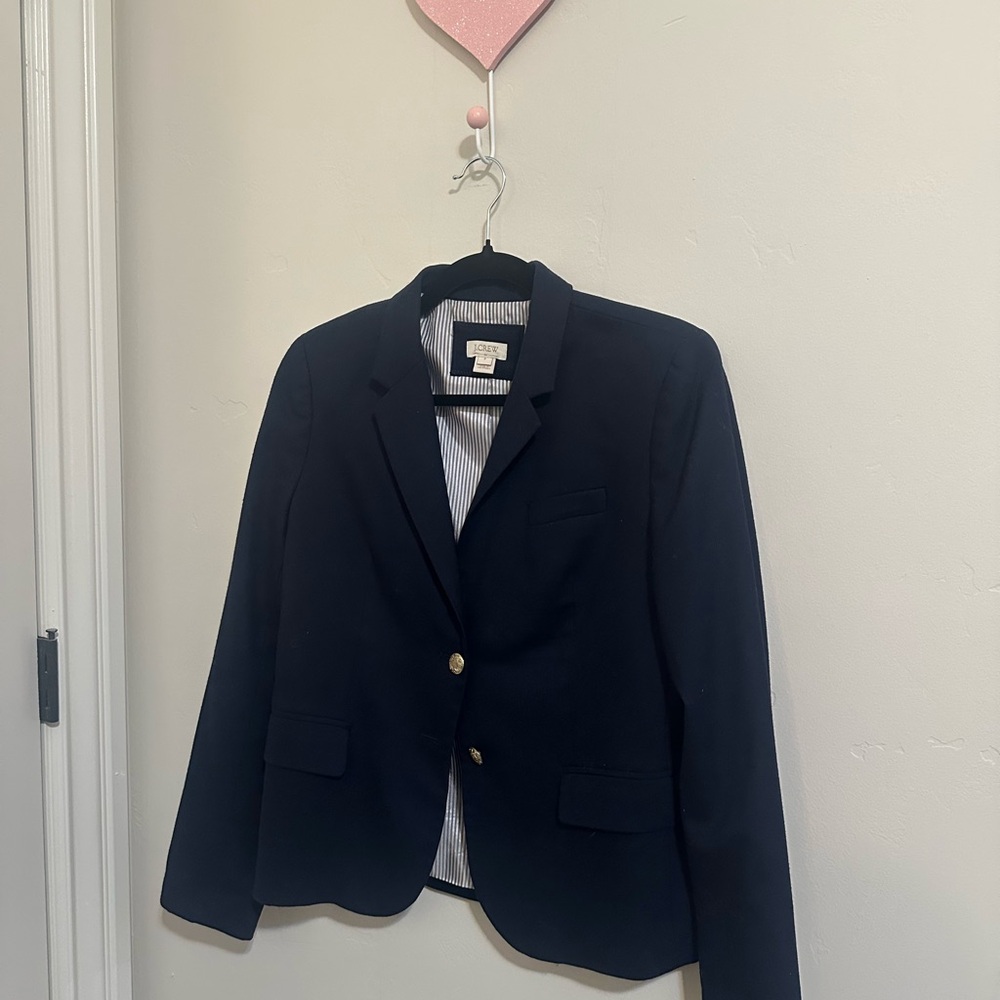 J. Crew Schoolboy Classic Navy Blazer with Gold Buttons - Picture 3 of 9
